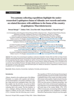 Two autumn collecting expeditions highlight the under-researched Lepidoptera fauna of Albania: new records and notes on related literature with additions to the fauna of the country (Lepidoptera: Macroheterocera)